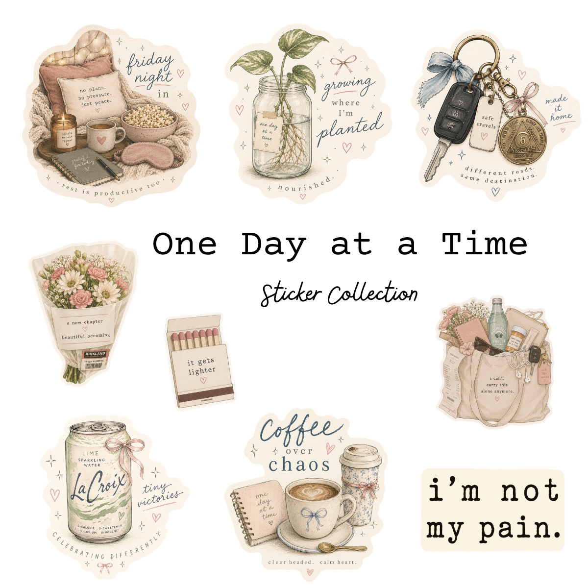 One Day at a Time Sticker Collection