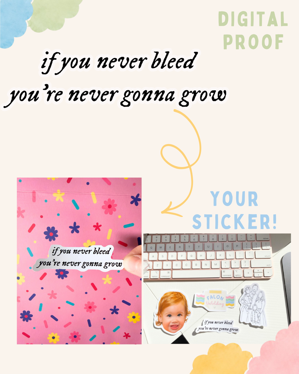 Custom Text Sticker