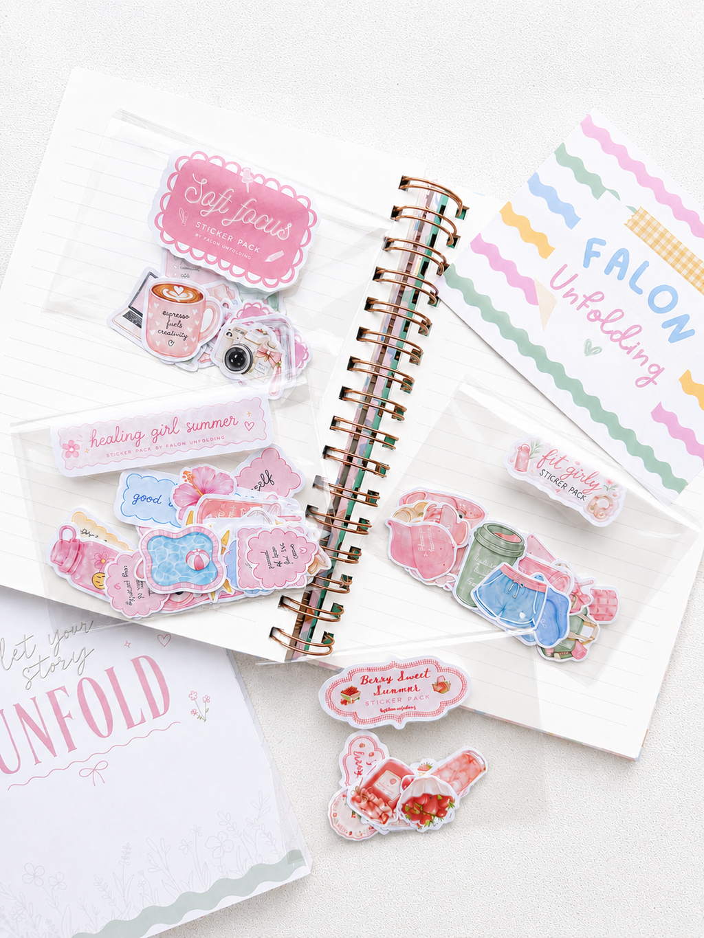 Healing Girl Summer Sticker Pack
