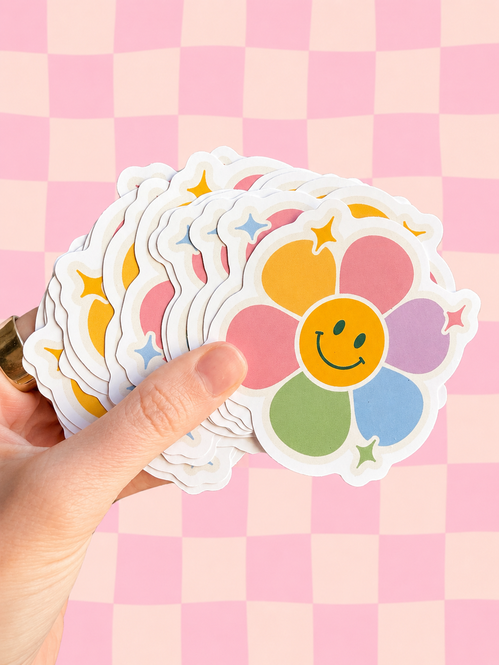 Retro Daisy Sticker