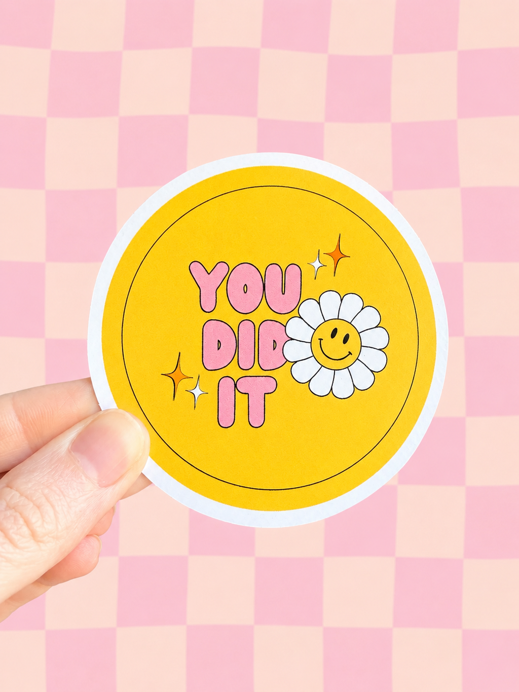 You Did It Daisy Sticker