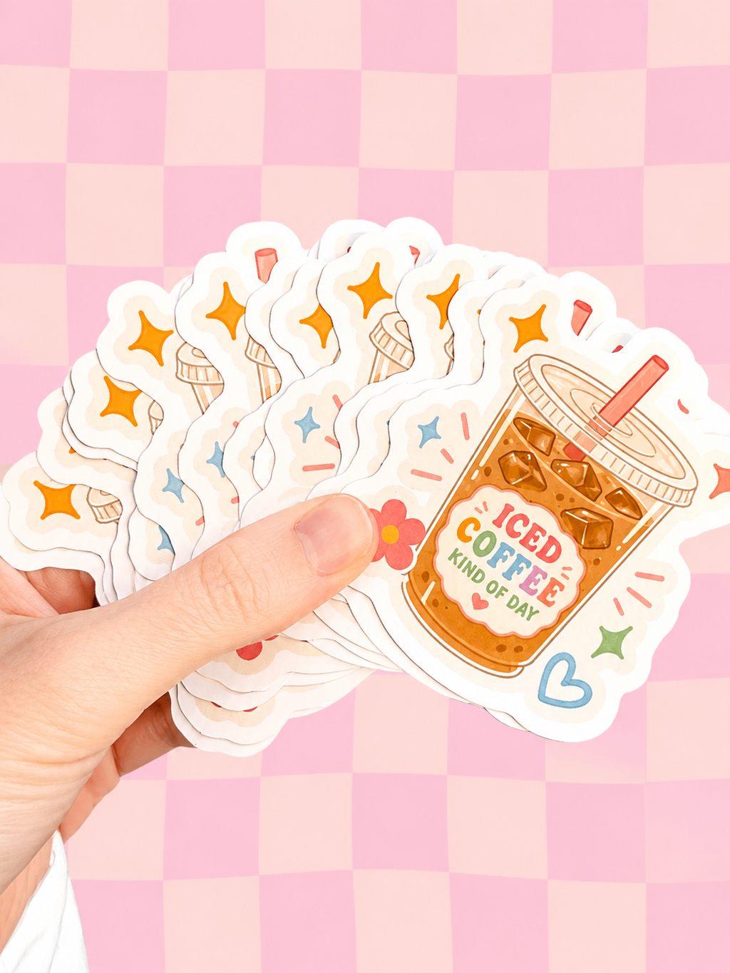 Iced Coffee Kind of Day Sticker