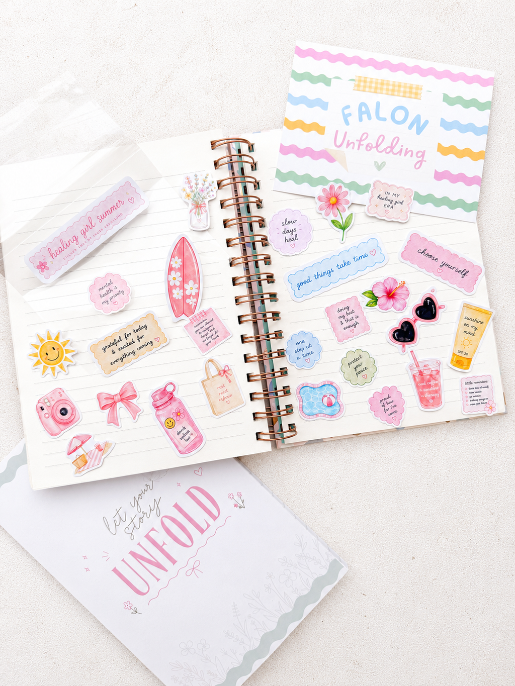 Healing Girl Summer Sticker Pack