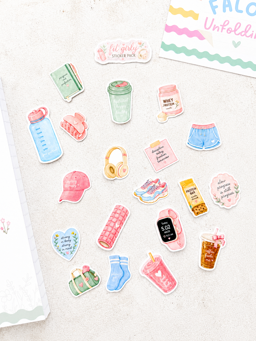 Fit Girly Sticker Pack