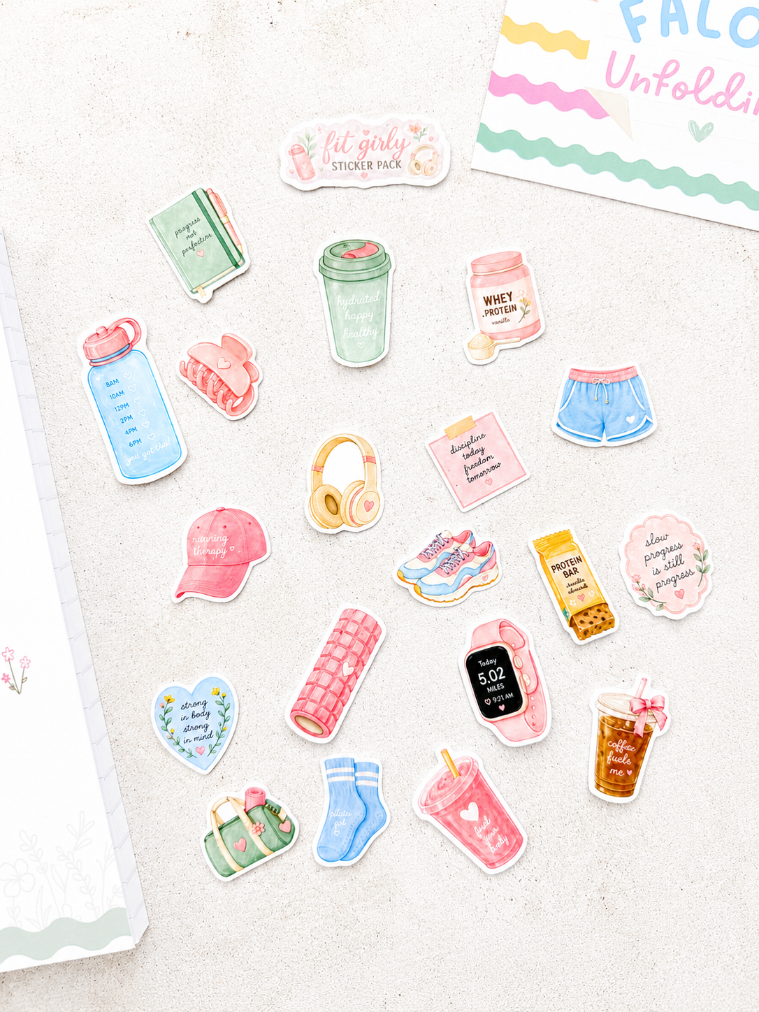Fit Girly Sticker Pack