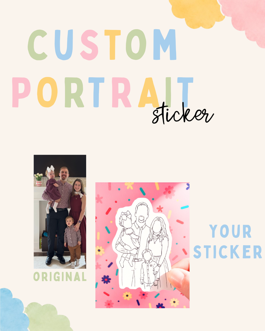 Custom Portrait Sticker