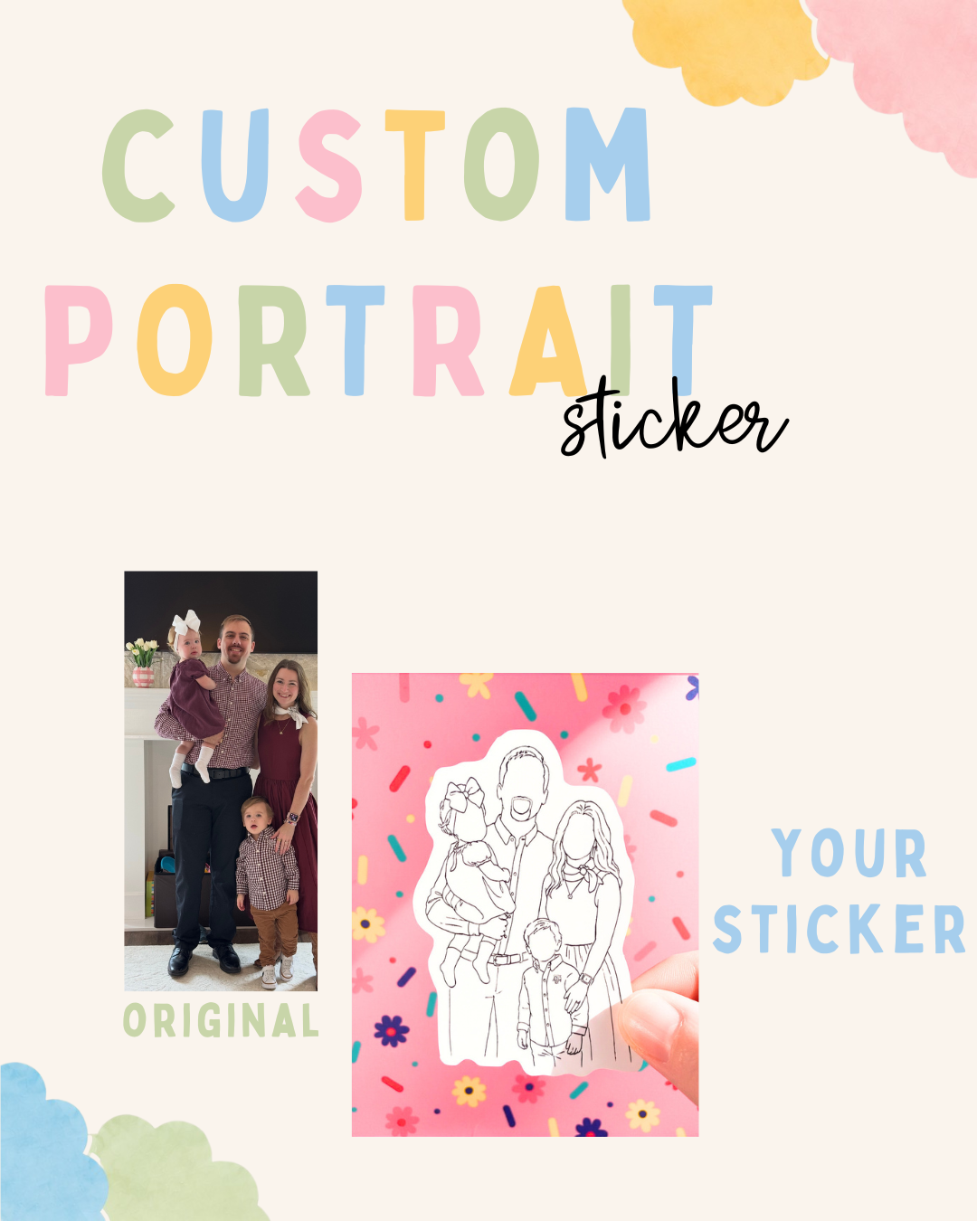Custom Portrait Sticker