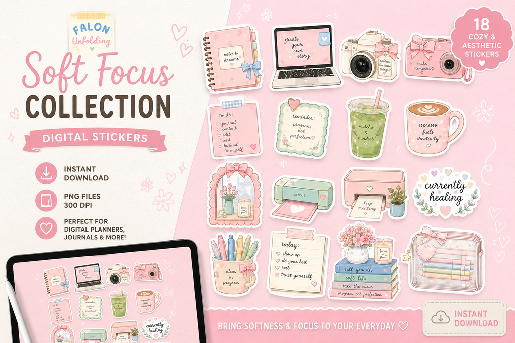 Soft Focus Sticker Collection *Digital Download