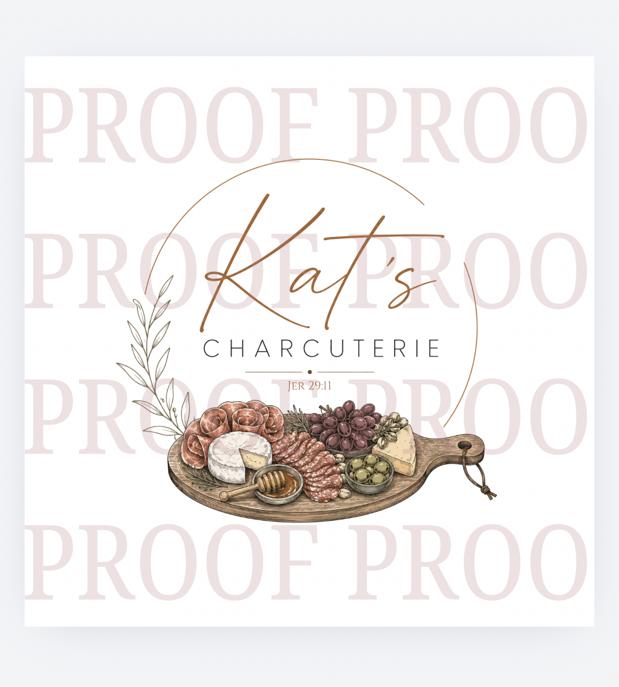 Kat’s charcuterie custom logo