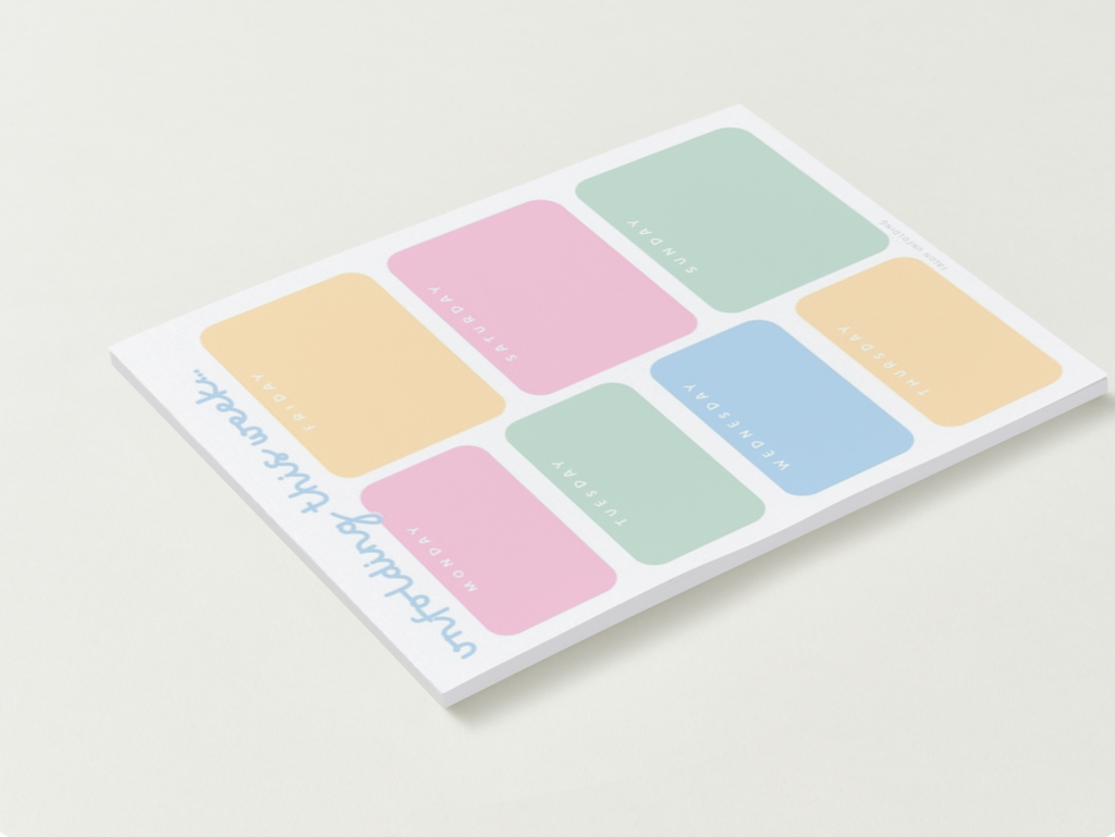 PREORDER Bubble Weekly Notepad