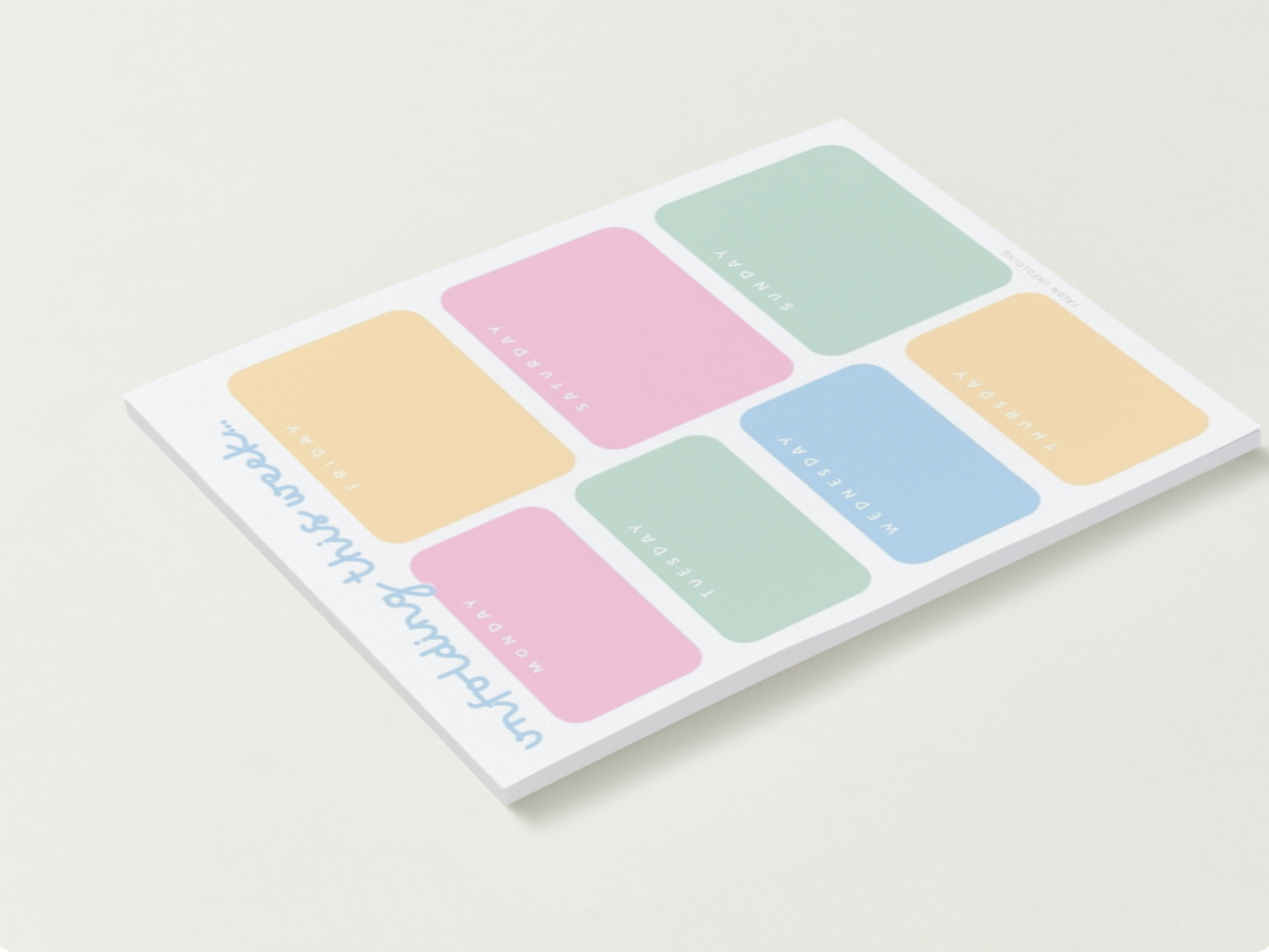 PREORDER Bubble Weekly Notepad