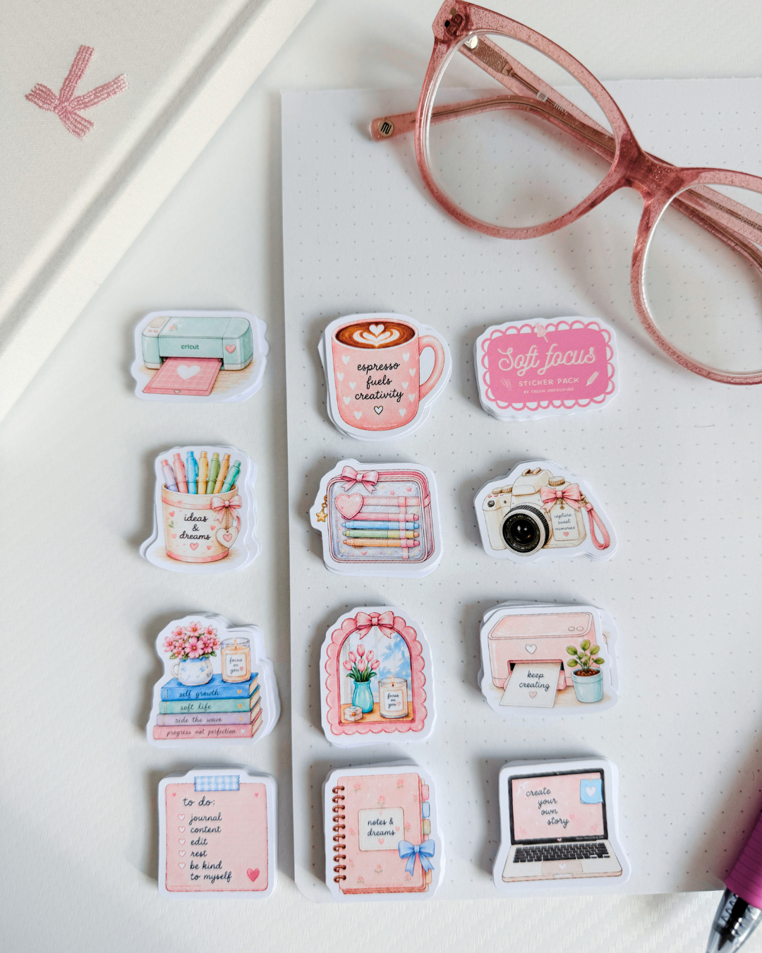 Soft Focus Mini Sticker Pack